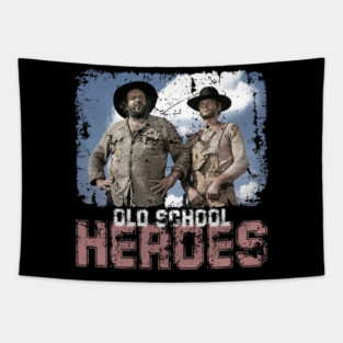 BUD SPENCER AND TERENCE HILL OLD SCHOOL HEROES Tapestry