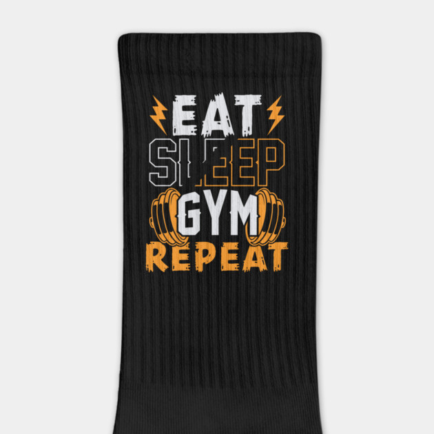 Eat Sleep Repeat Gym Art by Otaku Vibes
