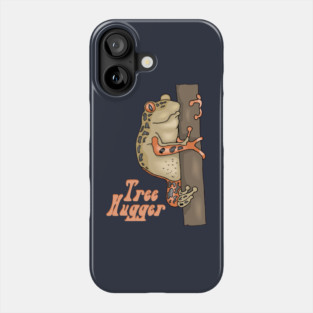 Retro Tree Hugger Tree Frog Phone Case
