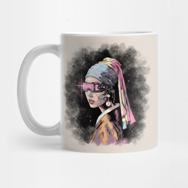 Cyber-Girl with a Pearl Earring by H. R. Sinclair