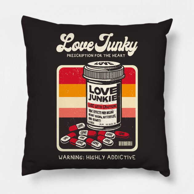 LOVE JUNKIE Pillow by Fabrik