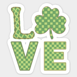 Love Shamrock Leaf Clover St Patricks Day Magnet
