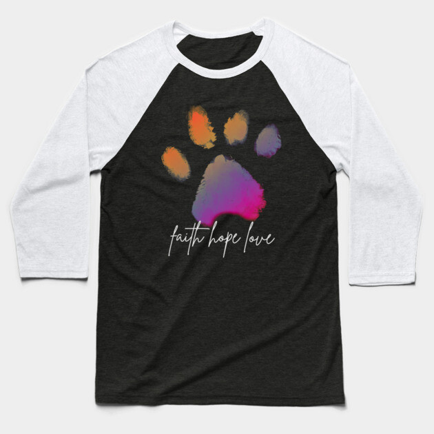 Paws of Promise Baseball T-Shirt by Premachandra's Store