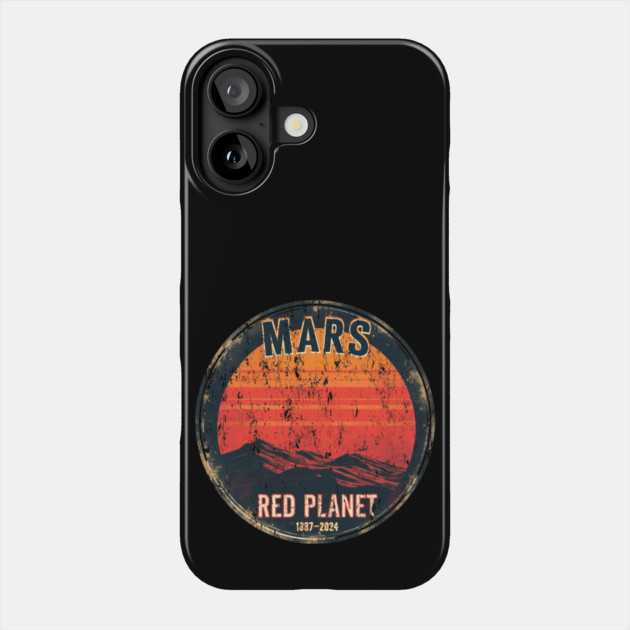 Red Planet Mars: Cosmic Adventure Awaits Phone Case by Steve