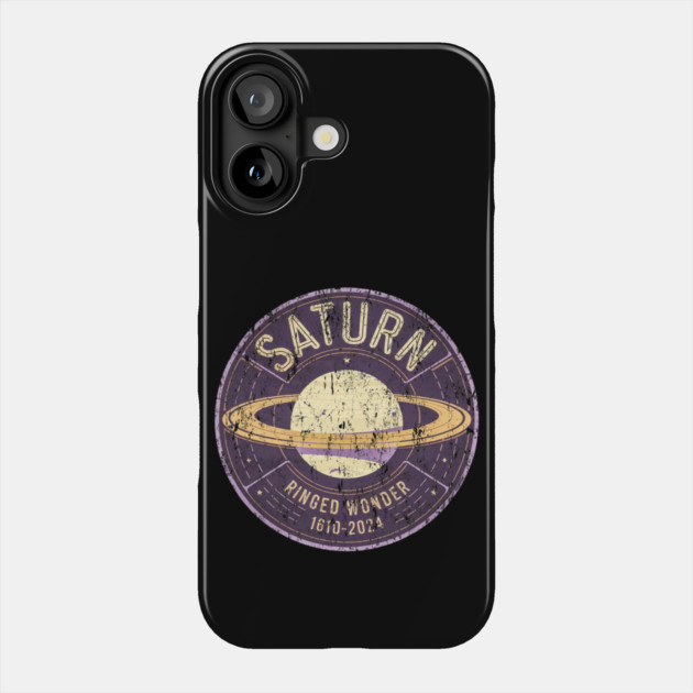 Saturn: The Ringed Giant of the Cosmos Phone Case by Steve