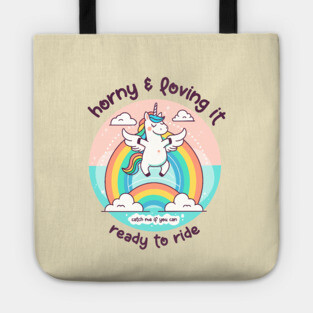 HORNY & LOVING IT Tote