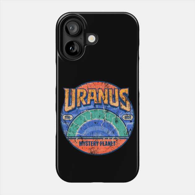 Uranus: The Tilted Ice Giant of Space Phone Case by Steve