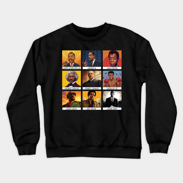 Icons of Black History - Men's Edition Crewneck Sweatshirt by UrbanLifeApparel