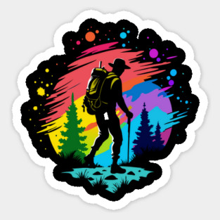 Hiking Solo Summit Ver. 1 Sticker