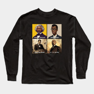 Black History Icons - Men Writers Edition Long Sleeve T-Shirt