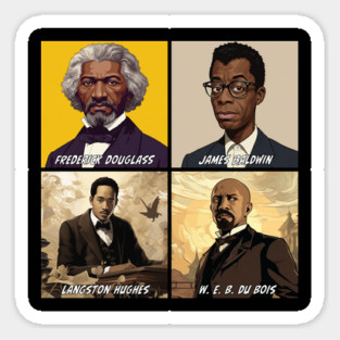 Black History Icons - Men Writers Edition Magnet