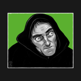 Young Frankenstein Igor Drawing with Pop Art Green Background T-Shirt