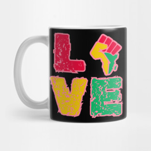 Black History Month Love For Valentines Day Mug