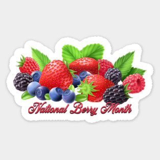 National Berry Month Sticker