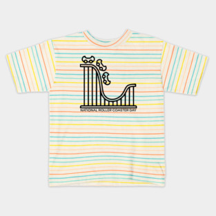 National Roller Coaster Day Kids T-Shirt