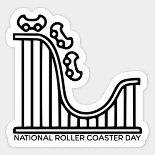 National Roller Coaster Day Sticker