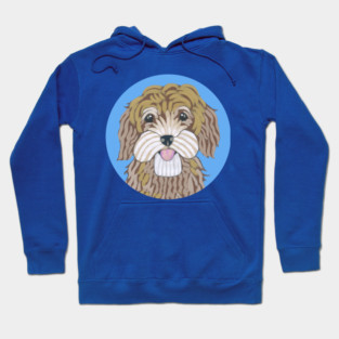 A Cute Golden Doodle Dog Hoodie