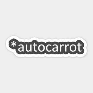 *autocarrot Sticker