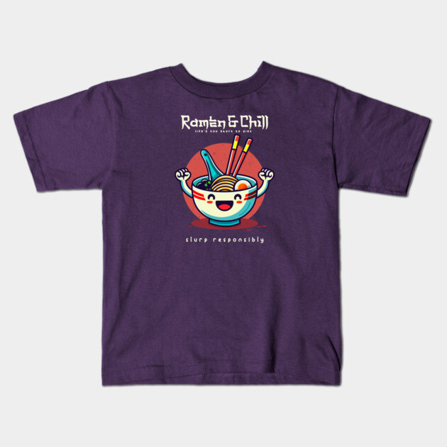 RAMEN & CHILL Kids T-Shirt by Fabrik