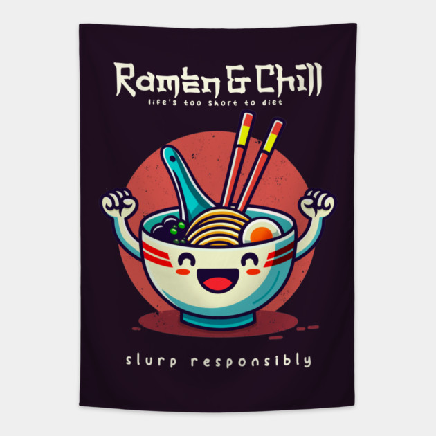 RAMEN & CHILL Tapestry by Fabrik