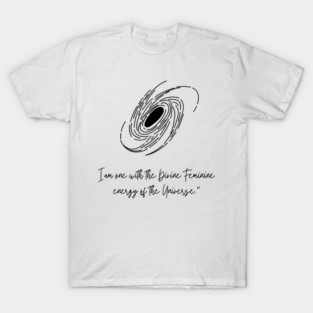Divine Feminine Energy Line Art T-Shirt