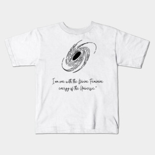 Divine Feminine Energy Line Art Kids T-Shirt