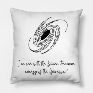 Divine Feminine Energy Line Art Pillow