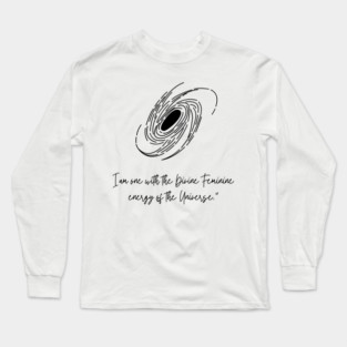 Divine Feminine Energy Line Art Long Sleeve T-Shirt