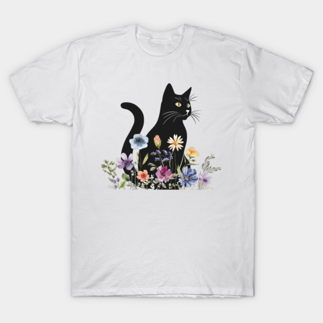 Midnight Blooms T-Shirt by Premachandra's Store
