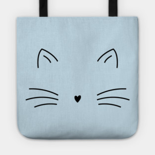 Elegant Minimalist Cat Line Art Tote