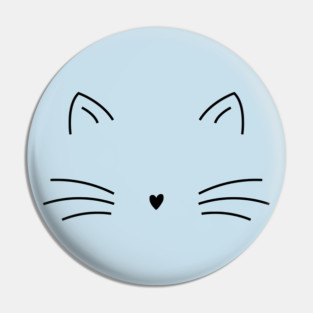 Elegant Minimalist Cat Line Art Pin