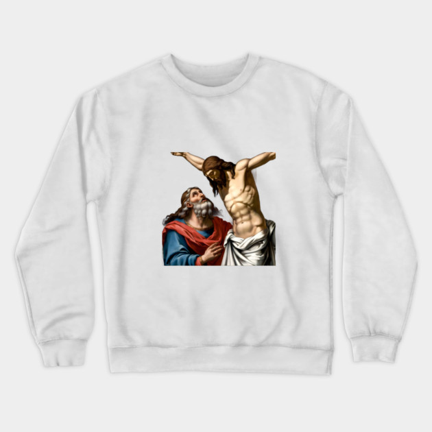 Messiah's Journey Exploring the Life of Jesus Crewneck Sweatshirt by animegirlnft