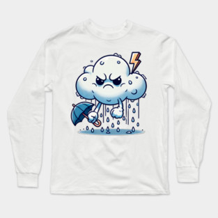 Angry Cloud Long Sleeve T-Shirt