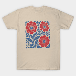 Subtle Anti Trump Floral FDT T-Shirt