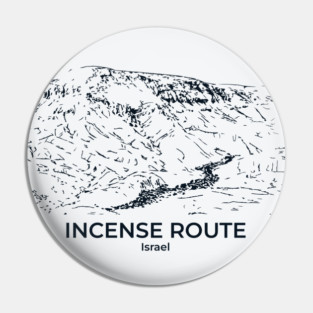 Incense Route - Israel Pin