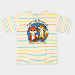 HAPPY WIFE, PEACEFUL LIFE Kids T-Shirt