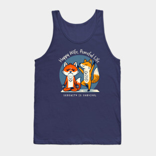 HAPPY WIFE, PEACEFUL LIFE Tank Top
