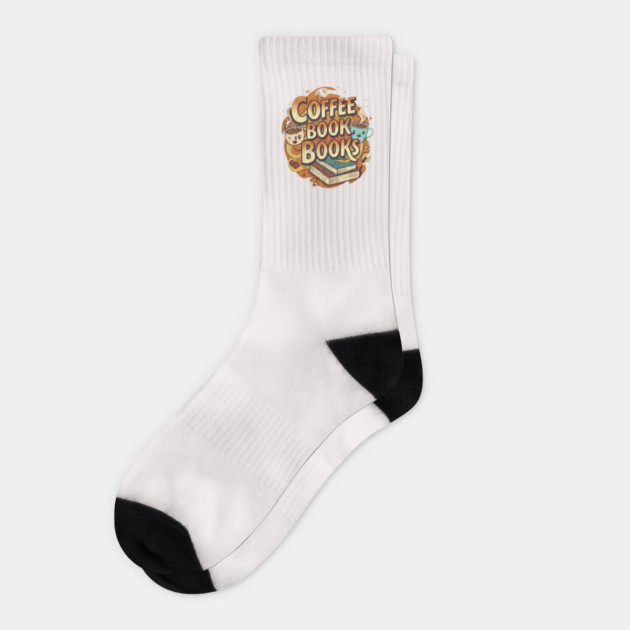 Caffeine and Chapters a Perfect Blend Socks by SR8891