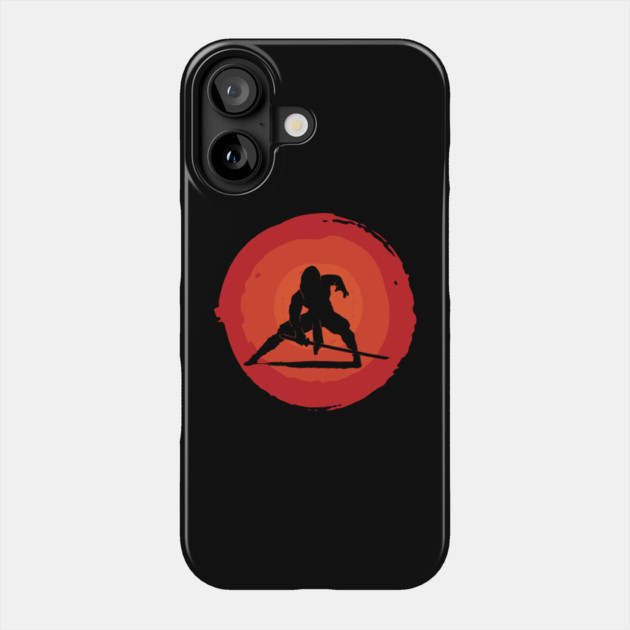 Ninja Sunset Phone Case by HolidayBug