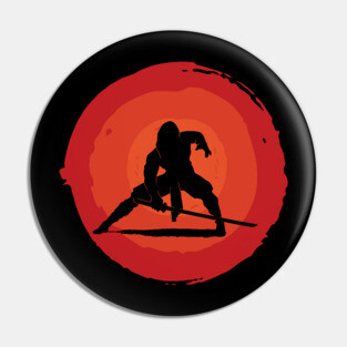 Ninja Sunset Pin