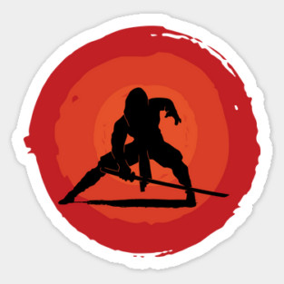 Ninja Sunset Sticker