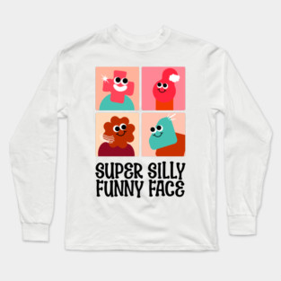 Funny Face Kids T Shirt Long Sleeve T-Shirt
