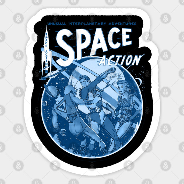 Sci Fi Space Action Adventures Sticker by Joaddo