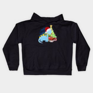 Brachiosaurus: a Dinosaur Christmas Kids Hoodie