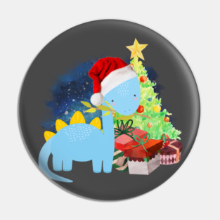Brachiosaurus: a Dinosaur Christmas Pin