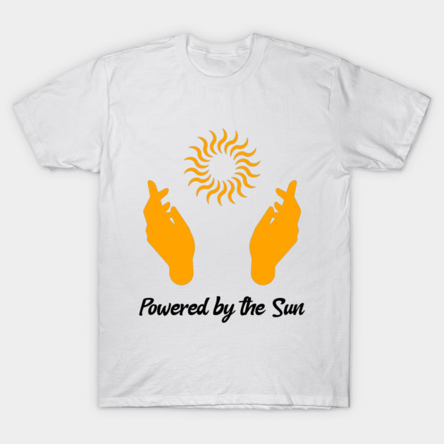 Powered by the Sun Solar Energy T-Shirt by Lamount Tees