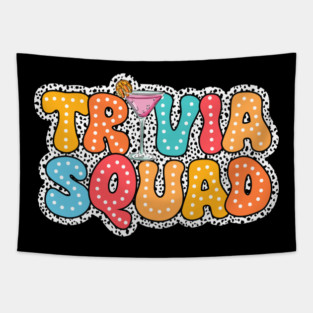 Trivia Night Quiz Game Night Trivia Queen Trivia Squad Tapestry