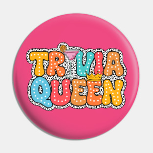 Trivia Night Quiz Game Night Trivia Squad Trivia Queen Pin