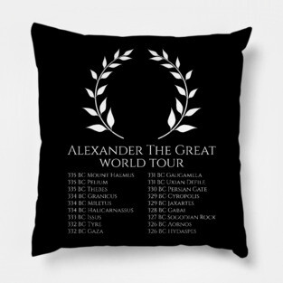 History Of Ancient Greece Alexander The Great World Tour Pillow