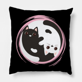 Yin & Yang Meowgic Pillow